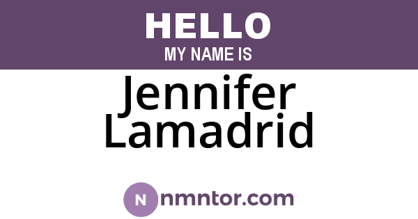 Jennifer Lamadrid