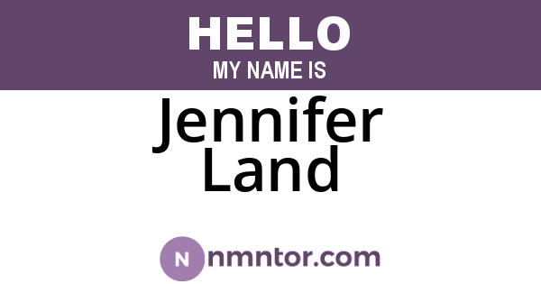 Jennifer Land