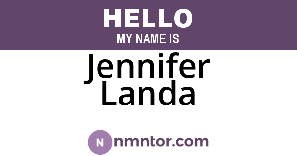 Jennifer Landa