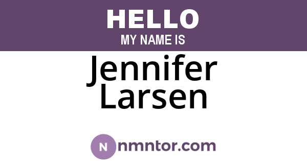 Jennifer Larsen