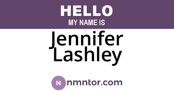 Jennifer Lashley