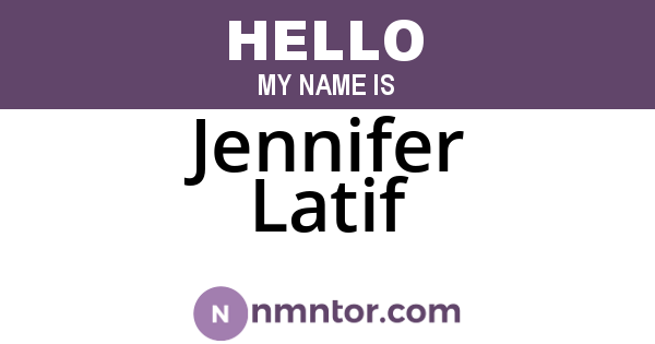 Jennifer Latif