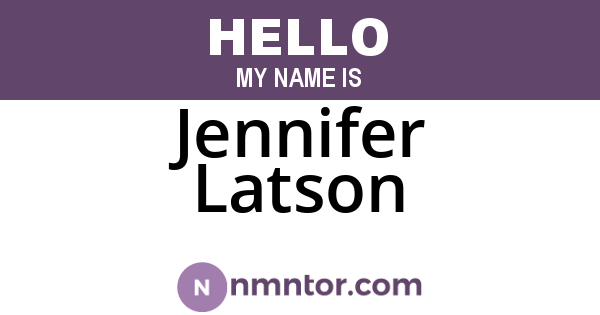 Jennifer Latson