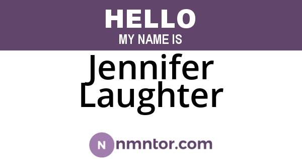 Jennifer Laughter