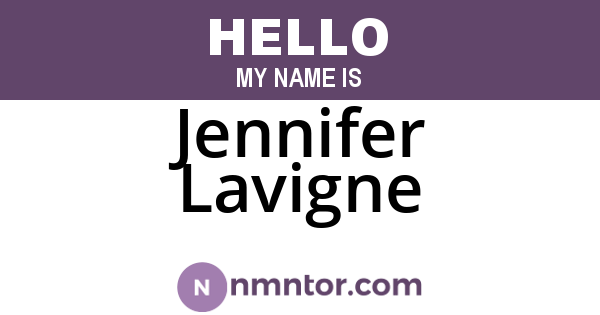 Jennifer Lavigne