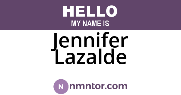 Jennifer Lazalde