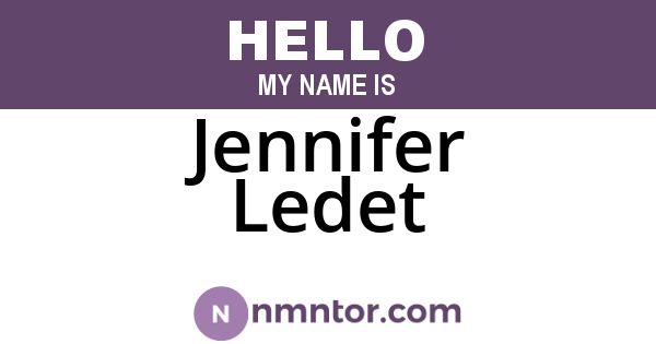 Jennifer Ledet