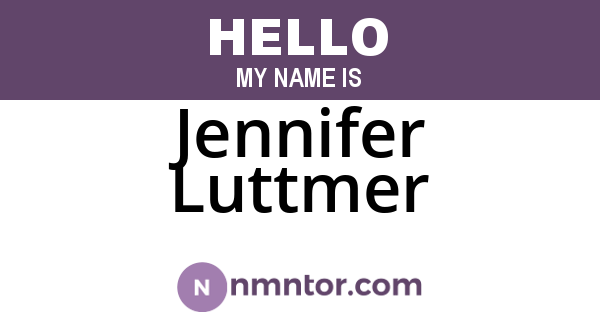 Jennifer Luttmer