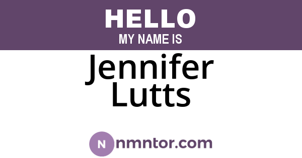 Jennifer Lutts