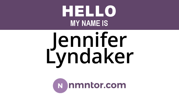 Jennifer Lyndaker
