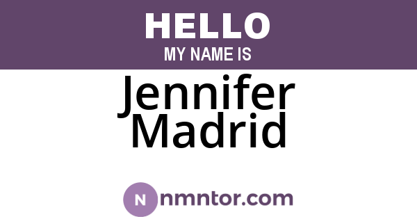 Jennifer Madrid