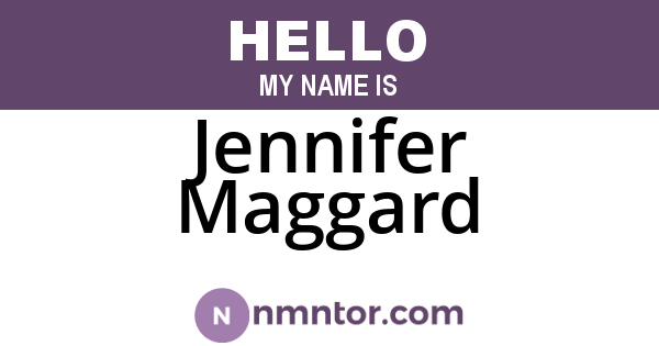 Jennifer Maggard