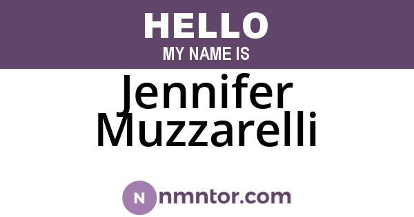 Jennifer Muzzarelli