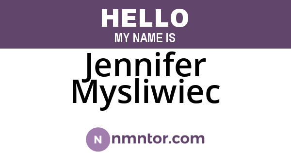 Jennifer Mysliwiec