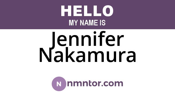 Jennifer Nakamura