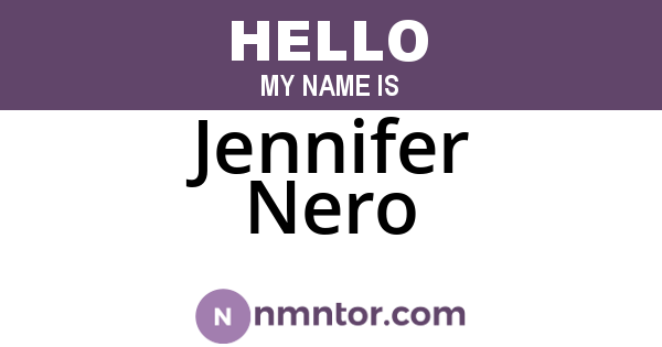 Jennifer Nero