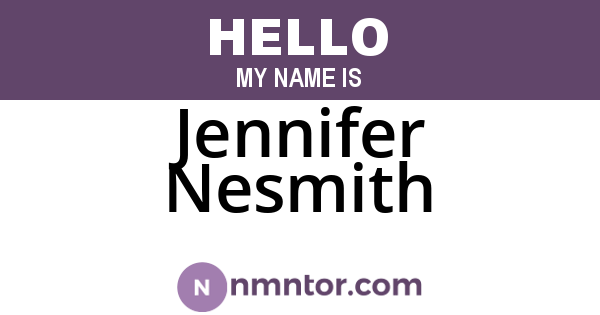 Jennifer Nesmith