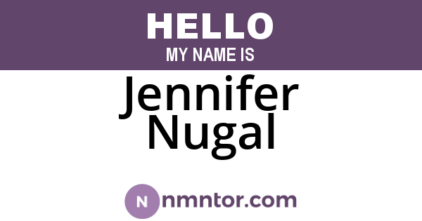 Jennifer Nugal