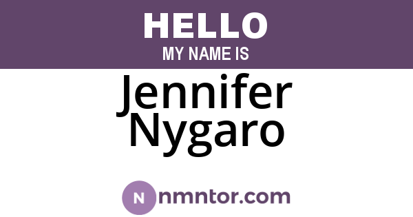 Jennifer Nygaro