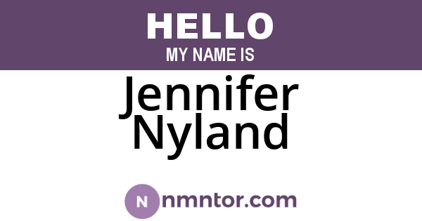 Jennifer Nyland