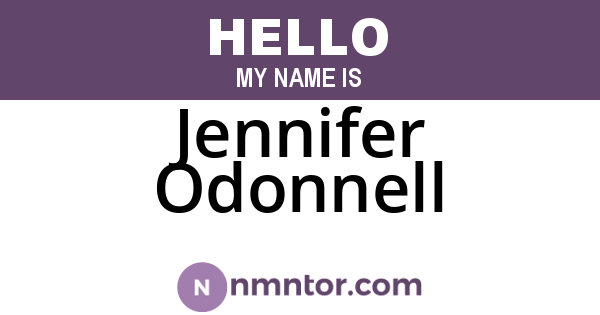Jennifer Odonnell