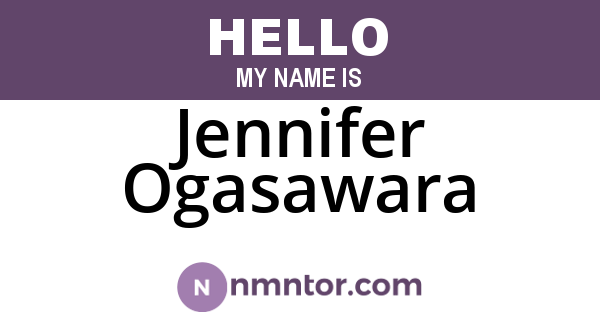 Jennifer Ogasawara