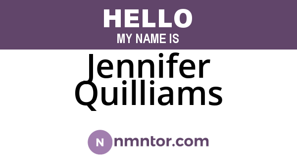 Jennifer Quilliams
