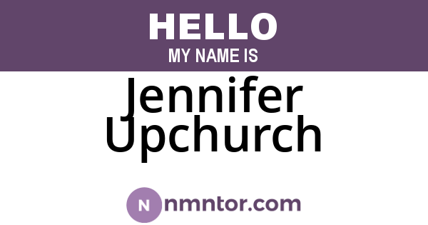 Jennifer Upchurch
