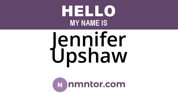 Jennifer Upshaw