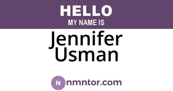 Jennifer Usman