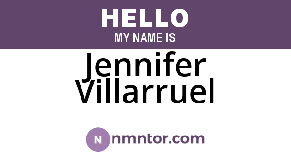 Jennifer Villarruel