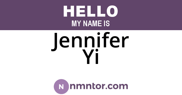 Jennifer Yi