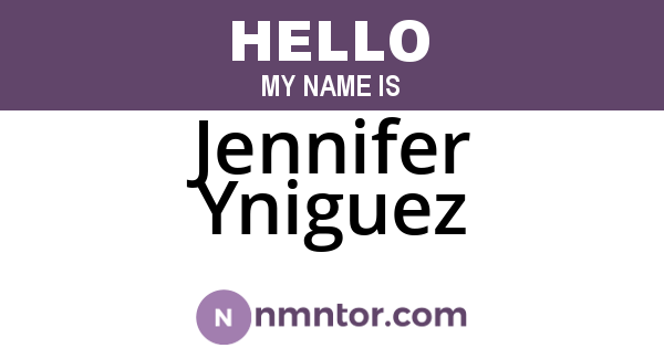 Jennifer Yniguez