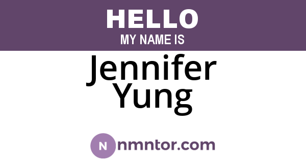 Jennifer Yung
