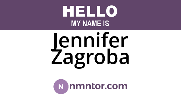 Jennifer Zagroba