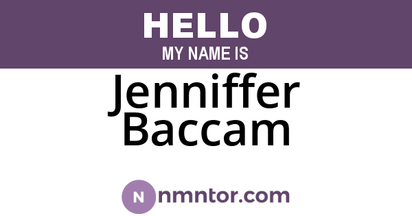 Jenniffer Baccam