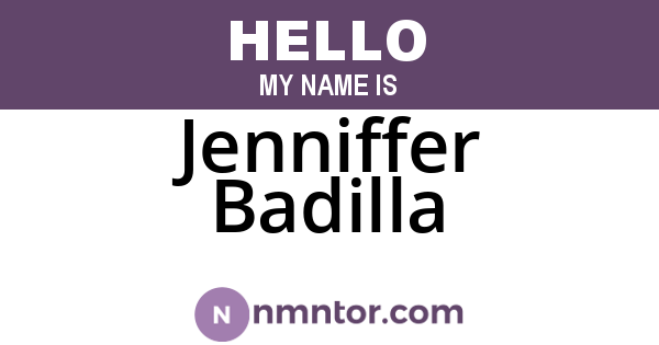 Jenniffer Badilla