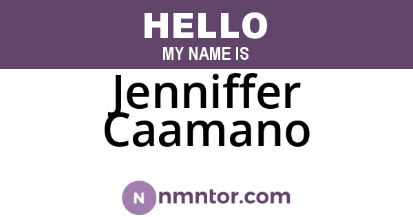 Jenniffer Caamano