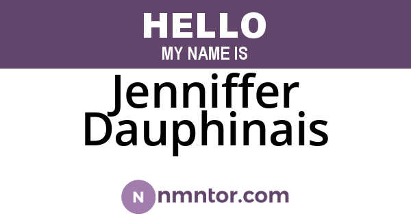 Jenniffer Dauphinais