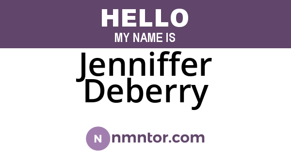 Jenniffer Deberry