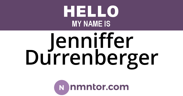 Jenniffer Durrenberger