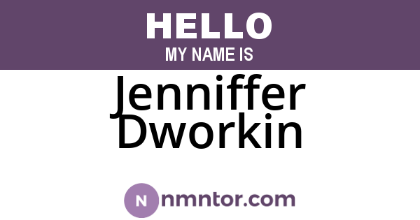 Jenniffer Dworkin