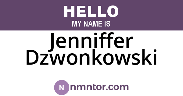 Jenniffer Dzwonkowski