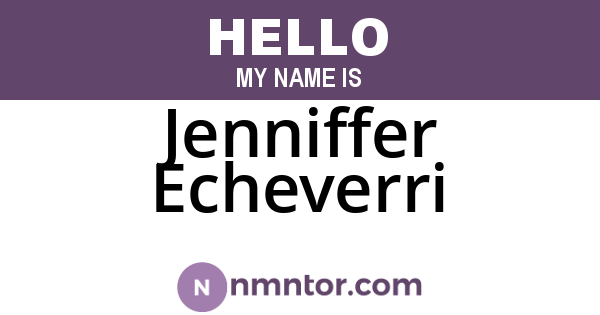 Jenniffer Echeverri
