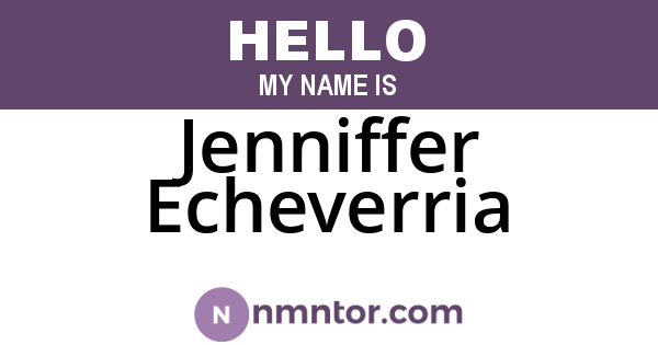Jenniffer Echeverria