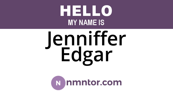 Jenniffer Edgar