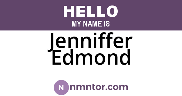 Jenniffer Edmond