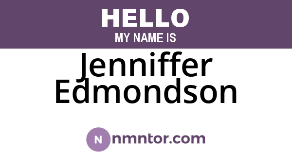 Jenniffer Edmondson