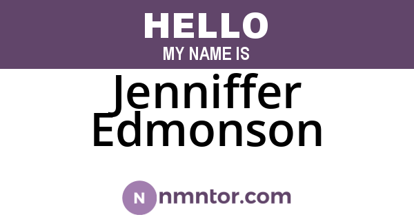 Jenniffer Edmonson