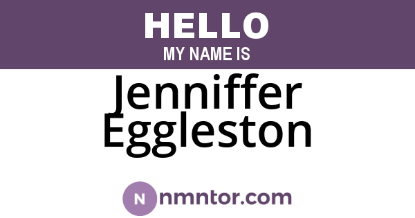 Jenniffer Eggleston